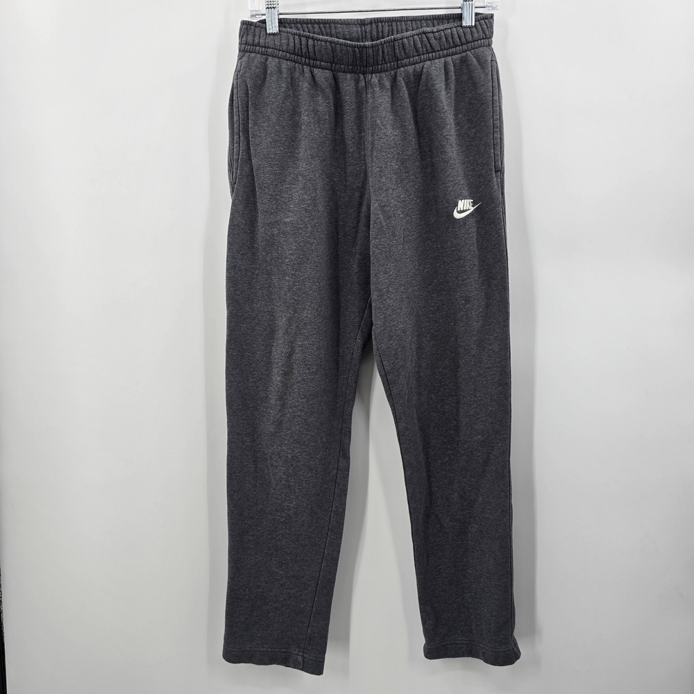 Nike Sportswear Fleece Sweatpants Charcoal‎ Grey Straight Leg Joggers Womens M
